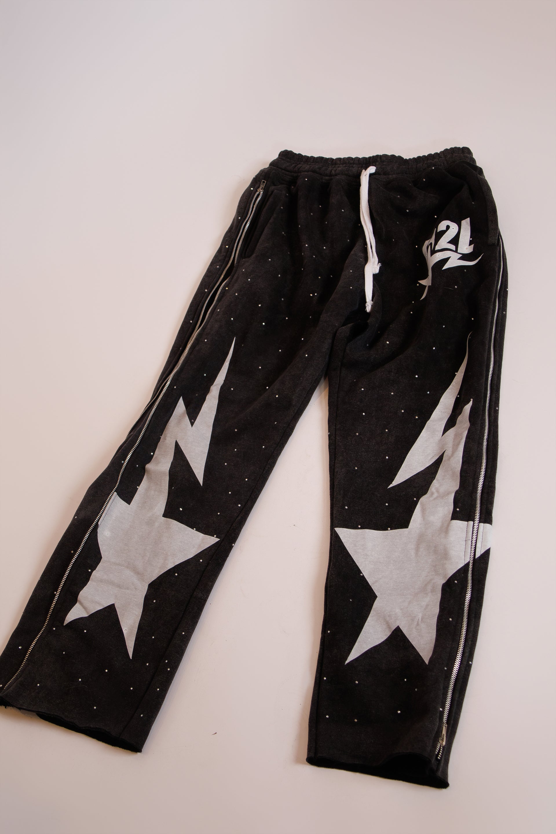 D2L sweatpants (WASHED BLACK)